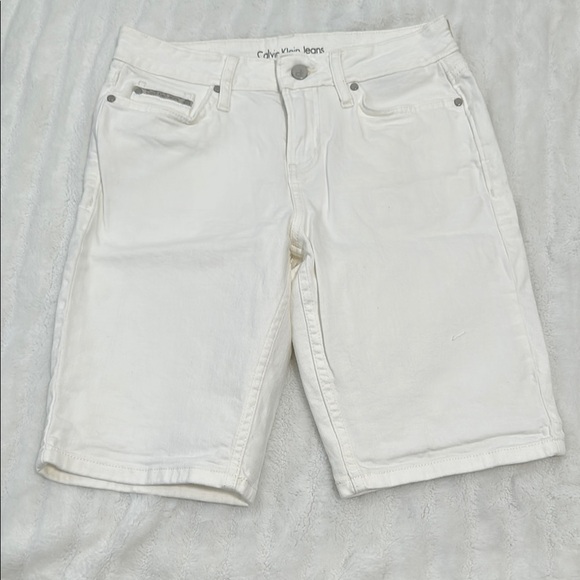 🌴 Calvin Klein City Short Bermuda Denim Short - Picture 1 of 4